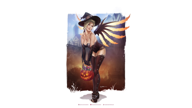 Overwatch (Witch Mercy Pinup)